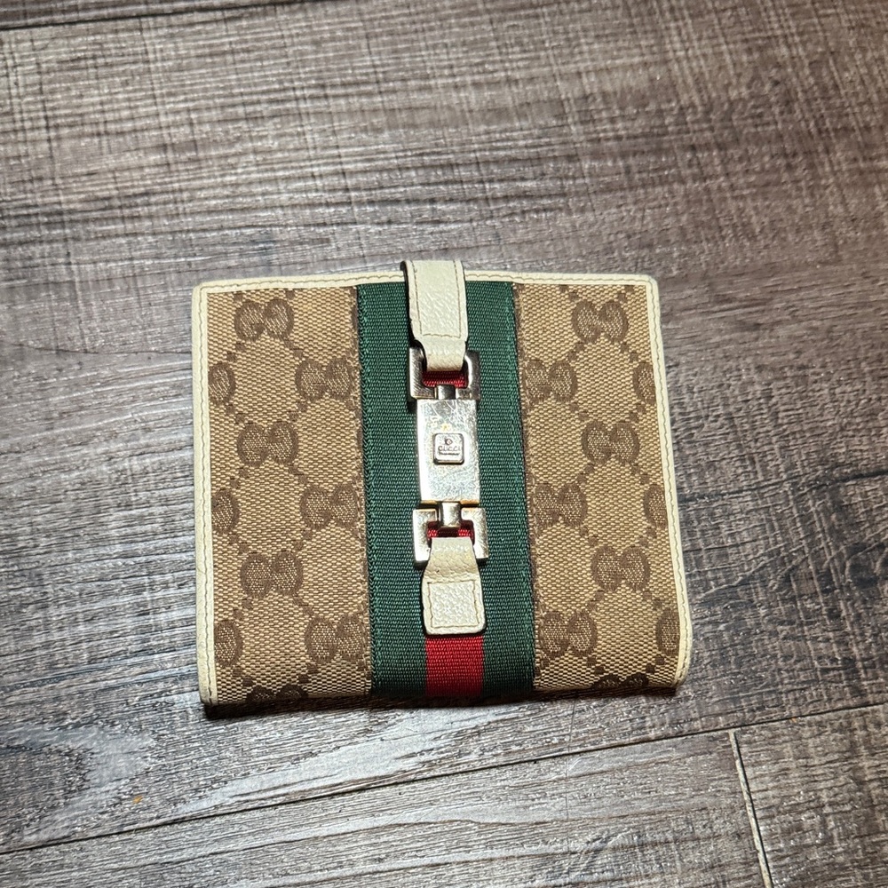 Gucci Monogram canvas leather Wallet